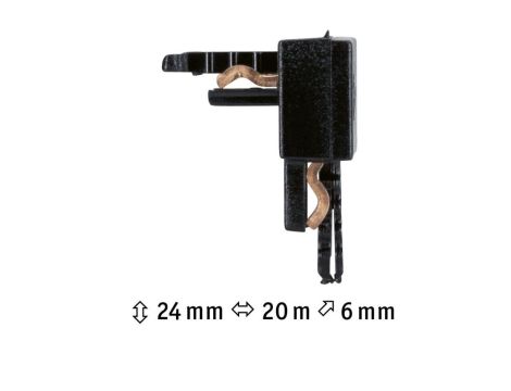 Łącznik szynowy L ściana sufit VEYA system 48V DC czarny matowy / tworzywo sztuczne - 7