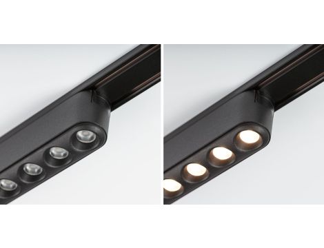 Oprawa na szynoprzewód VEYA LENSIA LED 6W 560lm IP20 3000K 48V DC  czarny matowy / aluminium - 4