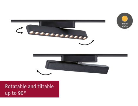 Oprawa na szynoprzewód VEYA FLEX LED 11,5W 1150lm IP20 3000K 48V DC czarny matowy / aluminium - 3