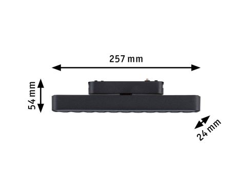 Oprawa na szynoprzewód VEYA FLEX LED 11,5W 1150lm IP20 3000K 48V DC czarny matowy / aluminium - 11
