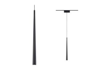 Oprawa zwieszana na szynoprzewód VEYA LYREN LED 5W 600lm IP20 3000K 48V DC czarny matowy / aluminium