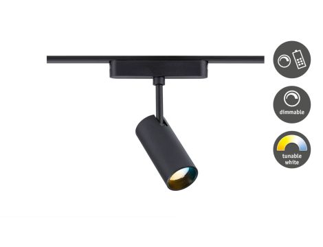 Reflektor na szynoprzewód VEYA ZENOR LED DIM 7,5W 800lm IP20 2700-6000K 48V DC czarny matowy / aluminium - 3