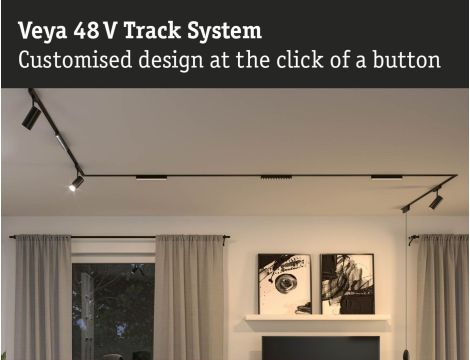 Oprawa na szynoprzewód VEYA JORIN LED 10W 1500lm IP20 2700K-6500K 48V DC czarny matowy / aluminium - 8