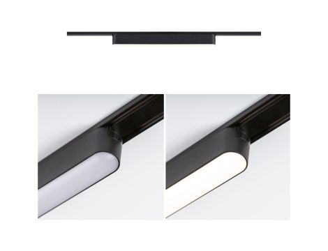 Oprawa na szynoprzewód VEYA JORIN LED 10W 1500lm IP20 2700K-6500K 48V DC czarny matowy / aluminium