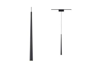 Oprawa zwieszana na szynoprzewód VEYA LYREN DIM LED 5,2W 500lm IP20 2700-6000K 48V DC czarny matowy / aluminium