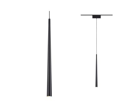 Oprawa zwieszana na szynoprzewód VEYA LYREN DIM LED 5,2W 500lm IP20 2700-6000K 48V DC czarny matowy / aluminium