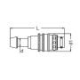 Króciec do form wtryskowych DN8 typ RPL, do węża fi 13 mm, bez zaworu - 4
