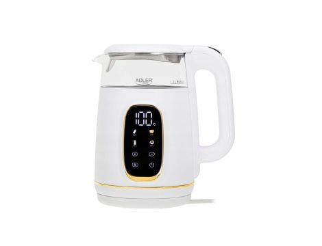 Czajnik Adler 2200W 1,7L z reg temp AD1305WG biało-złoty