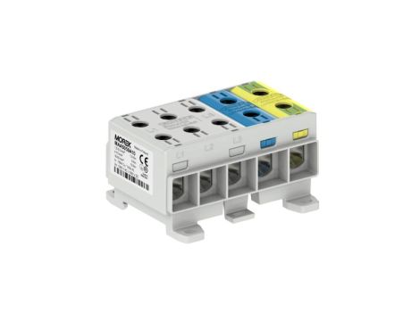 Złączka OTL50-5x kolor szary, niebieski, żółto-zielony 5x1xAl/Cu 1,5-50mm 1000V AC / 1500V DC Zacisk uniwersalny MAA5050A10