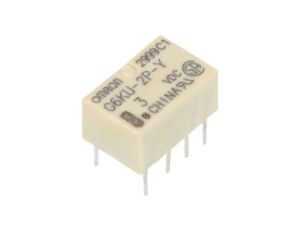 Przekaźnik elektromagnetyczny DPDT Ucewki 3VDC 0,3A/125VAC G6KU-2P-Y DC3