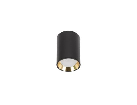 CHLOE GU10 MINI NATYNKOWA GU10 250V IP20 70x100mm CZARNY, ŚRODEK ZŁOTY okrągła