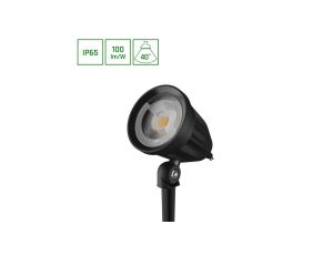 FLORI LIGERO OGRODOWA 6W WW 230V 40ST IP65 53X66X67MM + 145MM SPIKE CZARNY