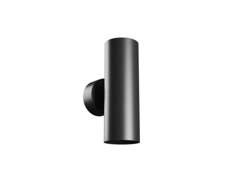 SQUALLA VARIOSA TUBO 2XGU10 KINKIET 230V IP20 55X160X90MM CZARNY OKRĄGŁA