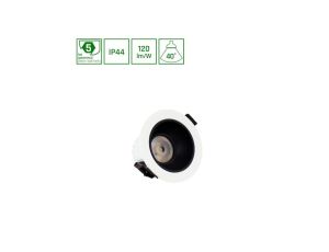 ORBITO DOWNLIGHT 10W NW 230V 40st IP44 Ra90 UGR19 97X65MM BIAŁY/CZARNY MAT okrągła 5 lat gw