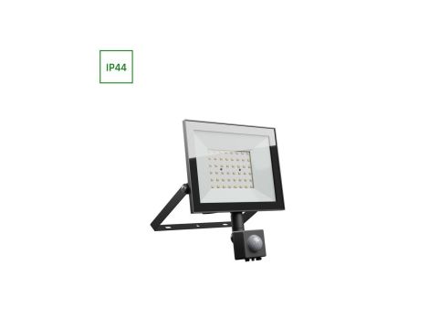 NOCTIS LUX 4 NAŚWIETLACZ 50W NW 230V IP44 176x221x53mm CZARNY czujnik ruchu PIR