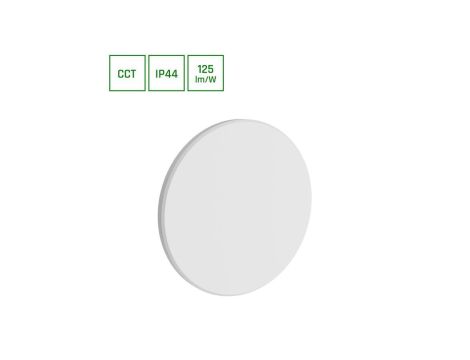 PIATTA 12W CCT 230V IP44 180x47MM BIAŁY OKRĄGŁA ELEWACYJNA