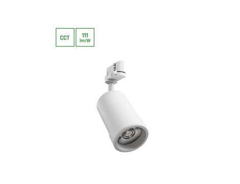 PAVA BASIC NA SZYNOPRZEWÓD 3F 20W 3CCT 230V 20-45ST IP20 RA80 84X136X185MM BIAŁY