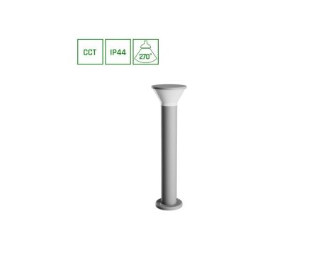 STELLA ROUND GU10 6W CCT 230V 270ST IP44 IK08 210X765MM SZARY OKRĄGŁA