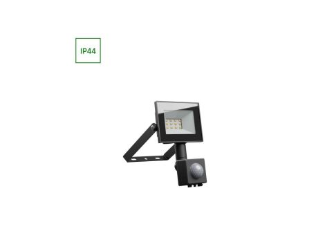 NOCTIS LUX 4 NAŚWIETLACZ 10W CW 230V IP44 94x150x53mm CZARNY czujnik ruchu PIR