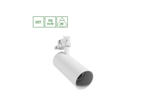 ANDROMEDA PRIME NA SZYNOPRZEWÓD 3F 3CCT 24W 230V 25st IP20 śr.76x177x228mm BIAŁY SPECTRUM