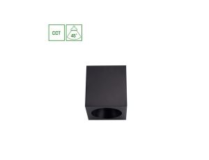 Oprawa downlight LED CHLOE COMPLETE 7W 560lm CCT 45st 90x90x100mm czarny