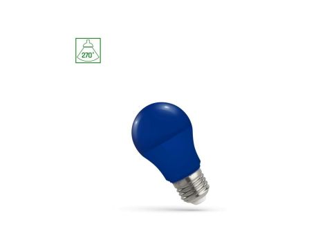 LED GLS E-27 230V 4.9W NIEBIESKI SPECTRUM