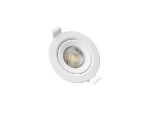 FIALE CORE FLAT GU10 OCZKO GU10 IP20 FI90X26MM BIAŁY OKRĄGŁA RUCHOMA