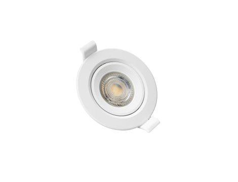 FIALE CORE FLAT GU10 OCZKO GU10 IP20 FI90X26MM BIAŁY OKRĄGŁA RUCHOMA
