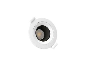FIALE CORE DEEP GU10 OCZKO GU10 IP20 FI86X34MM BIAŁY SRODEK CZARNY OKRĄGŁA RUCHOMA