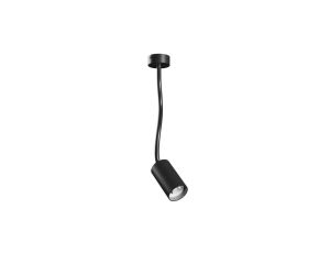 VARIOSA FLEXI GU10 BAZA 230V IP20 55x100x410MM CZARNY OKRĄGŁA