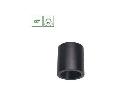 CHLOE COMPLETE NATYNKOWA 7W CCT 230V 45ST IP20 UGR19 FI90X100MM CZARNY OKRĄGŁA