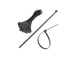 Opaski zaciskowe kablowe 2,5x80mm czarne 100szt. ERKO