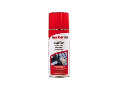 Cynk, ocynk antykorozyjny w sprayu jasnoszary 400ml FISCHER