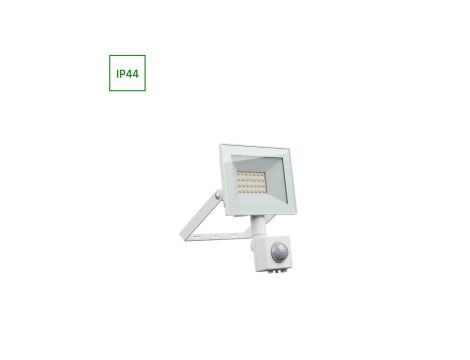 NOCTIS LUX 4 NAŚWIETLACZ 20W NW 230V IP44 116x174x53mm BIAŁY czujnik ruchu PIR