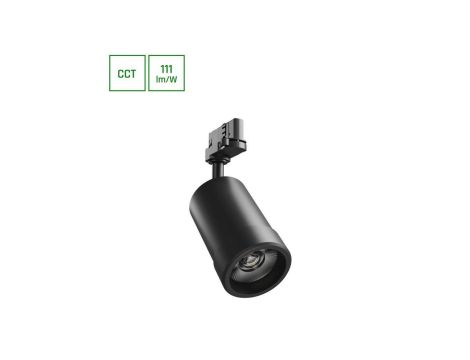 PAVA BASIC NA SZYNOPRZEWÓD 3F 20W 3CCT 230V 20-45ST IP20 RA80 84X136X185MM CZARNY