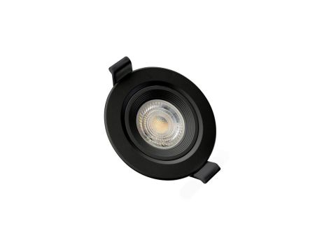 FIALE CORE FLAT GU10 OCZKO GU10 IP20 FI90X26MM CZARNY OKRĄGŁA RUCHOMA