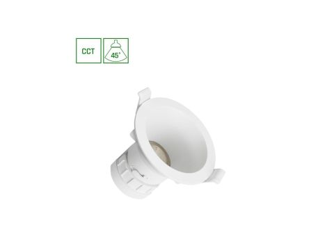 FIALE CORE COMPLETE DOWNLIGHT 7W CCT 230V 45ST IP20 UGR19 FI90X85MM BIAŁY OKRĄGŁA