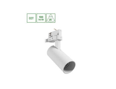 ANDROMEDA PRIME NA SZYNOPRZEWÓD 3F 3CCT 8W 230V 25st IP20 śr. 54x109x160mm BIAŁY SPECTRUM