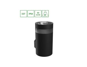 TORRE RING 9W CCT 230V IP54 99x78x156MM CZARNY OKRĄGŁA ELEWACYJNA JEDNOKIERUNKOWE