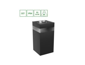 TORRE RING 9W CCT 230V IP54 99x78x156MM CZARNY KWADRATOWA ELEWACYJNA JEDNOKIERUNKOWE