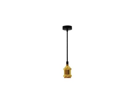 LAMPA wisząca Zawiesie z oprawką IL MIO NOLA E27 złoto 100cm kabel czarny