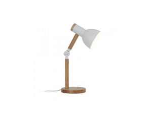 Lampa stołowa BALBO kolor biały mat/drewno metal/drewno, E14 IP20 T22004B-WH Zuma Line