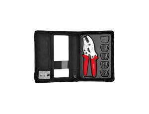 Zaciskarka Praska do końcówek kablowych 0,5-33mm2 + 5 wymiennych matryc PR33-Z5 ERKO