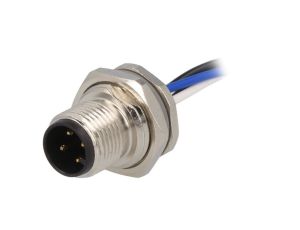 Złącze okrągłe M12 męskie proste 4pin 250V 0,2m T4171010004-001