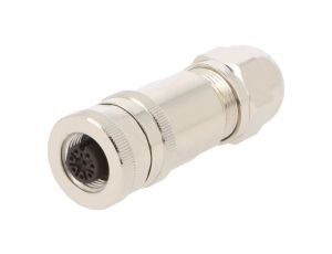 Wtyk M12 8-pin żeńskie kod A-DeviceNet CANopen na przewód T4110011081-000