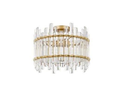 Lampa sufitowa ALEXANDRIA kolor złoty/transparentny metal/szkło, 6xG9 IP20 C0556-06D-V7V7 Zuma Line