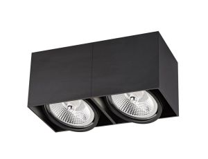Spot lampa natynkowa BOX kolor czarny metal, 2xGU10 (ES111) IP20 ACGU10-117-N Zuma Line