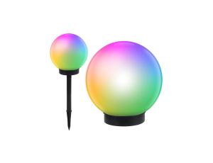 Solarna lampa wolnostojaca ogrodowa - kula 20x20x53cm, kolorowy LED GB124 GB124