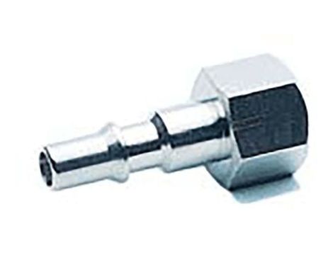 Króciec złączki RS PRO G 3/8 żeńskie rodzaj Męski Gwintowany Mosiądz niklowany 3/8in