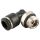 Adapter gwintowany typu kolanko gwint – rura RS PRO M12 x 1 rodzaj Męski Gwintowany, rura Mosiądz niklowany M12